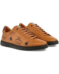 MCM - Drby Maxi Monogrammed Vst Sneaker - Lyst