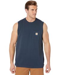 Carhartt Workwear Pocket Sleeveless T-shirt - Blue