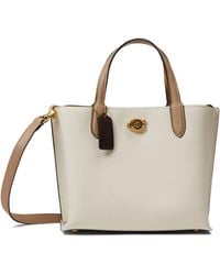 COACH - Color-block Leather Willow Tote 24 - Lyst