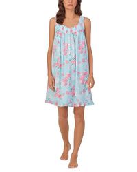 Eileen West - Sleeveless Knit Chemise Pajama, Jersey/Lace/Modal - Lyst