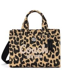 COACH - Cargo Tote 26 With Leopard Print (Leopard) Tote Handbags - Lyst