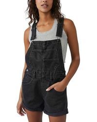 Free People - We The Free Ziggy Shortall Jumpsuit & Rompers One Piece Xs 0-2) Denim/Cotton - Lyst