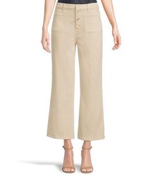 7 For All Mankind - Ultra High Rise Cropped Jo Jeans, Cotton/Denim/Elastane - Lyst