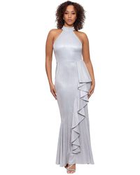 Adam Synthetic Soutache Mermaid Gown 