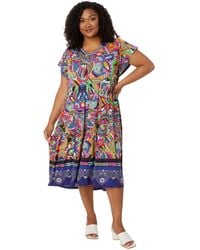 Johnny Was - The Janie Favorite Tiered Tea Length Dress-demarne - Lyst