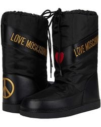 moschino graffiti boots