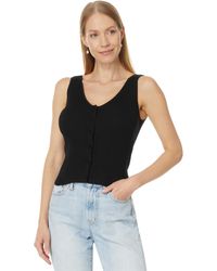 Madewell - The Signature Knit Button-front Sweater Tank - Lyst