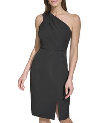 Vince Camuto - One Shoulder Stretch Crepe Bodycon Dress - Lyst