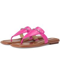 MICHAEL Michael Kors - Lena Thong Flat Sandal - Lyst
