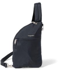 Baggallini - Securtex Anti-Theft Half Moon Sling Handbags, Nylon - Lyst
