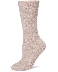 Barefoot Dreams - Cozychic Heathered Socks Crew Cut Socks Shoes Sm-Md Shoe 5-10) Polyester/Spandex - Lyst