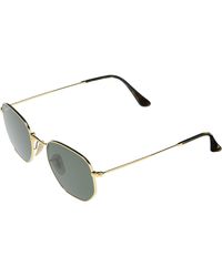 Ray-Ban - Rb3548n Gold-tone Metal And Glass Hexagonal Sunglasses - Lyst