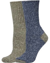 Hue Tweed Ribbed Boot Socks 2-pack - Black