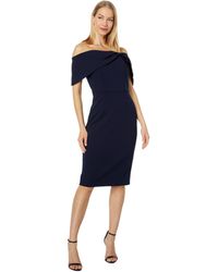 Vince Camuto - Off-the-shoulder Dress With Bow Collar - Lyst