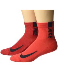 Nike Multiplier Running Ankle Socks 2-pair Pack - Multicolor