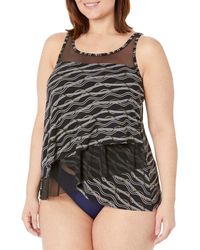 Miraclesuit - Linked In Mirage Tankini Top - Lyst