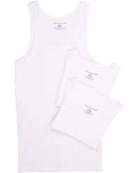 for Men White Tommy Hilfiger 3p Tank Top Pajama in White/White/White Mens Clothing T-shirts Sleeveless t-shirts 