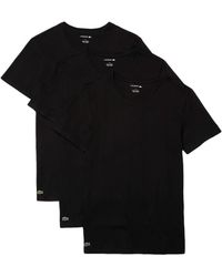 Lacoste - 3-pack Crew Neck Regular Fit Essential T-shirt - Lyst