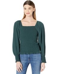 Madewell - Lucie Bubble-sleeve Smocked Top - Lyst