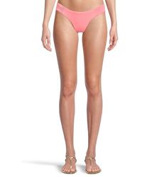 Becca - Color Code Adela Shirred Tab Hipster Bottom Swimwear, Nylon/Spandex - Lyst