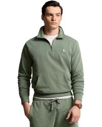 Polo Ralph Lauren - Loopback Fleece Quarter-zip Sweatshirt - Lyst