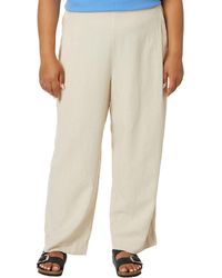 Madewell - Plus Pull-on Straight Crop Pants In 100% Linen - Lyst