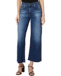 AG Jeans - Saige High Rise Straight Wide Leg Jean In Enigma - Lyst
