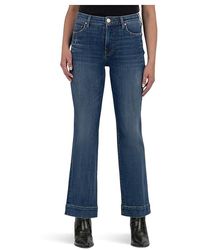 Kut From The Kloth - Kelsey High Rise Fab Ab Ankle Flare With Wide Hem Jeans, Cotton/Denim/Spandex - Lyst