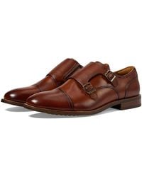 Florsheim - Rucci Cap Toe Double Monk Oxford (Cognac) Lace Up Wing Tip Shoes - Lyst