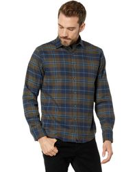 UNTUCKit Wrinkle-free Performance Flannel Woods Shirt - Blue