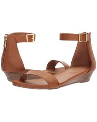 Kenneth Cole - Great Vibe Leather Wedge Sandals - Lyst