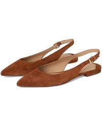 Ralph Lauren - Londyn Suede Slingback Flat Flat Shoes 6.5 B - Lyst