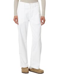 AG Jeans - Analeigh High-rise Straight Crop In Cloud White - Lyst