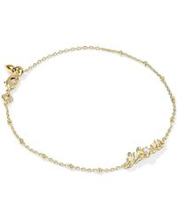 Kendra Scott - Lil Sis Delicate Chain Bracelet Bracelet, Brass/Pearl - Lyst