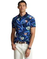 Polo Ralph Lauren - Classic Fit Floral Mesh Polo Short Sleeve Shirt - Lyst