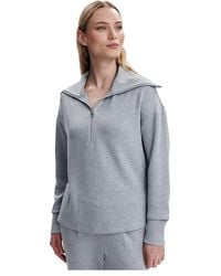 Varley - Larson Half Zip Sweat Sweater, Elastane/Polyester/Viscose - Lyst