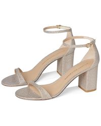 Stuart Weitzman - Nudist Block 75 (Poudre) Sandals - Lyst