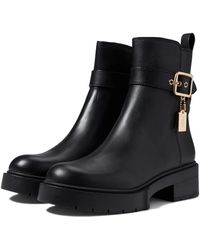 COACH Lacey Leather Bootie - Black