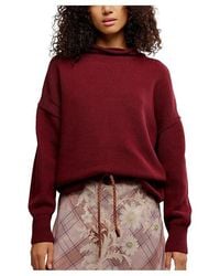 Free People - We The Free Torres Roll Neck Sweater Lg 12-14) Cotton - Lyst