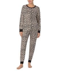 Kate Spade - Brushed Sweater Knit Long Sleeve Pj Set (Animal) Pajama Sets - Lyst