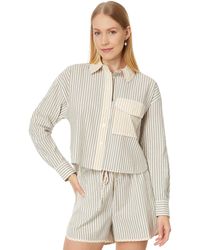 Madewell - Flap-pocket Crop Button-up Shirt In Poplin - Lyst