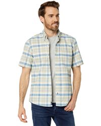 L.L. Bean - Comfort Stretch Oxford Short Sleeve Slightly Fitted Plaid - Lyst