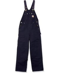 Carhartt Denim Bib Overalls Unlined R08 