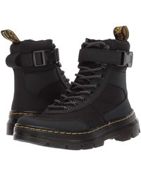 dr martens combs black utility boots