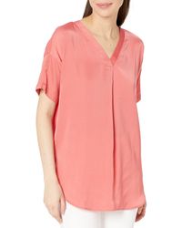 Lyssé - Stevie Top In Light Satin And Jersey - Lyst