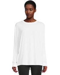 Nike - One Relaxed Dri-Fit Long-Sleeve Top Workout Sm (Us 4-6) Cotton/Elastane/Polyester - Lyst