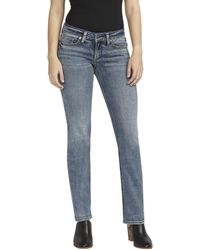 Silver Jeans Co. - Tuesday Low Rise Straight Leg Jeans L12403ecf330 - Lyst