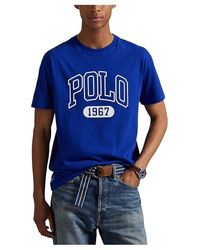 Polo Ralph Lauren - Classic Fit Jersey Graphic T-Shirt Clothing, Cotton - Lyst