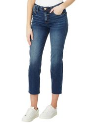 Kut From The Kloth - Reese High-rise Fab Ab Ankle Straight Raw Hem In Acquired - Lyst