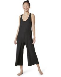 Womens Clothing Jumpsuits and rompers Playsuits Beyond Yoga Synthetic Seaside Romper in Black 